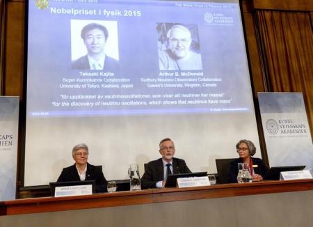 Japonês e canadense ganham Nobel de Física por estudo sobre neutrino